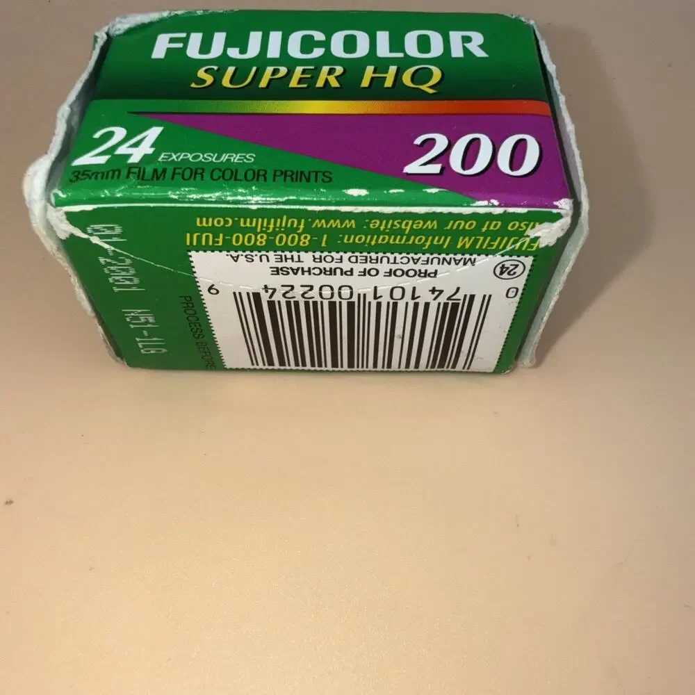 Vintage FUJIFILM 35mm Fujicolor Super HQ 200 Speed 24 EXP. Film NOS (expired)